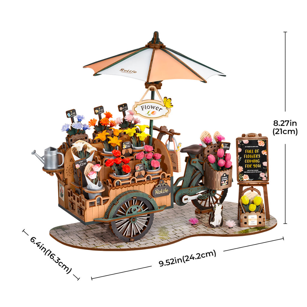 Rolife 3D Wooden Puzzle- Bloosom Cart TGS03