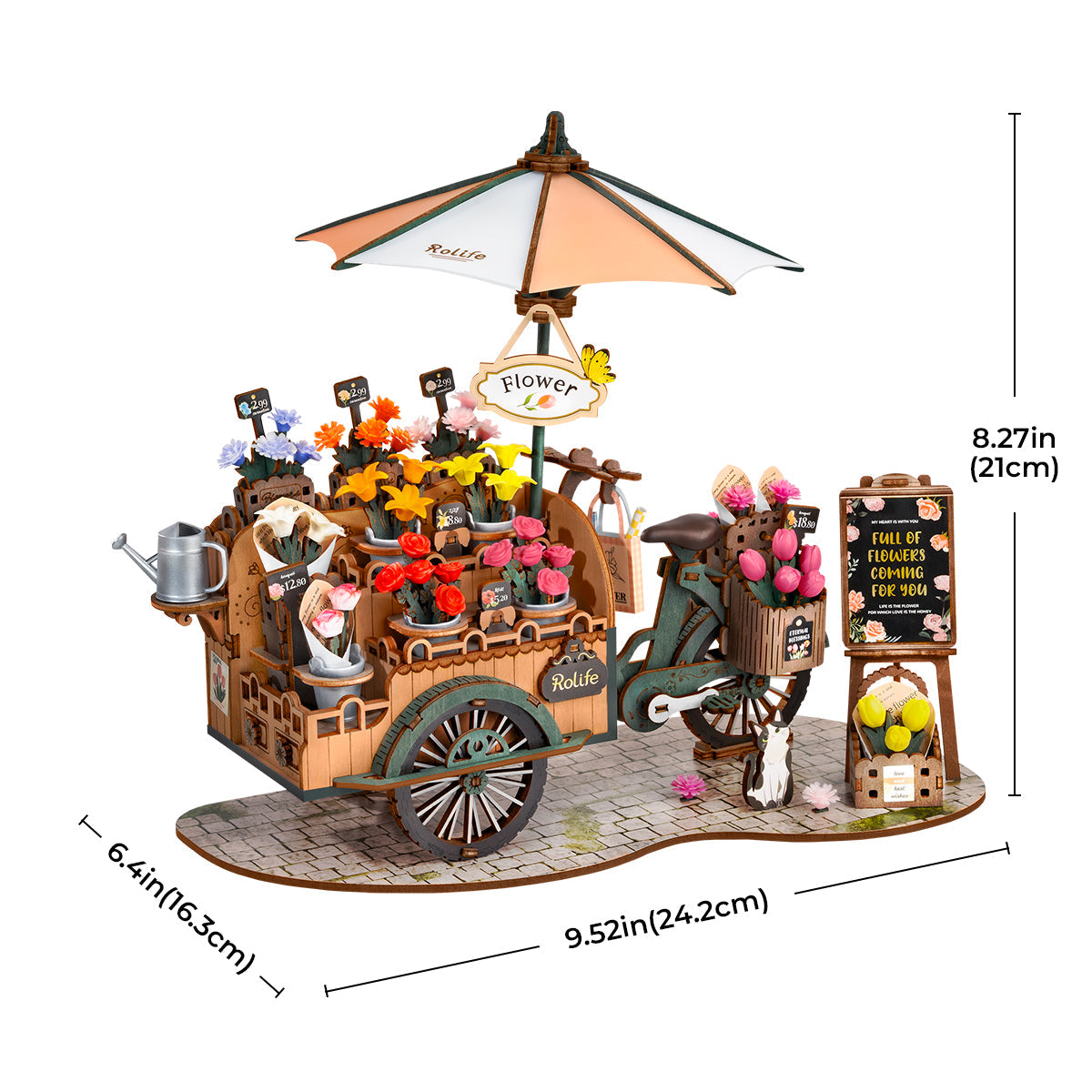 Rolife 3D Wooden Puzzle- Bloosom Cart TGS03