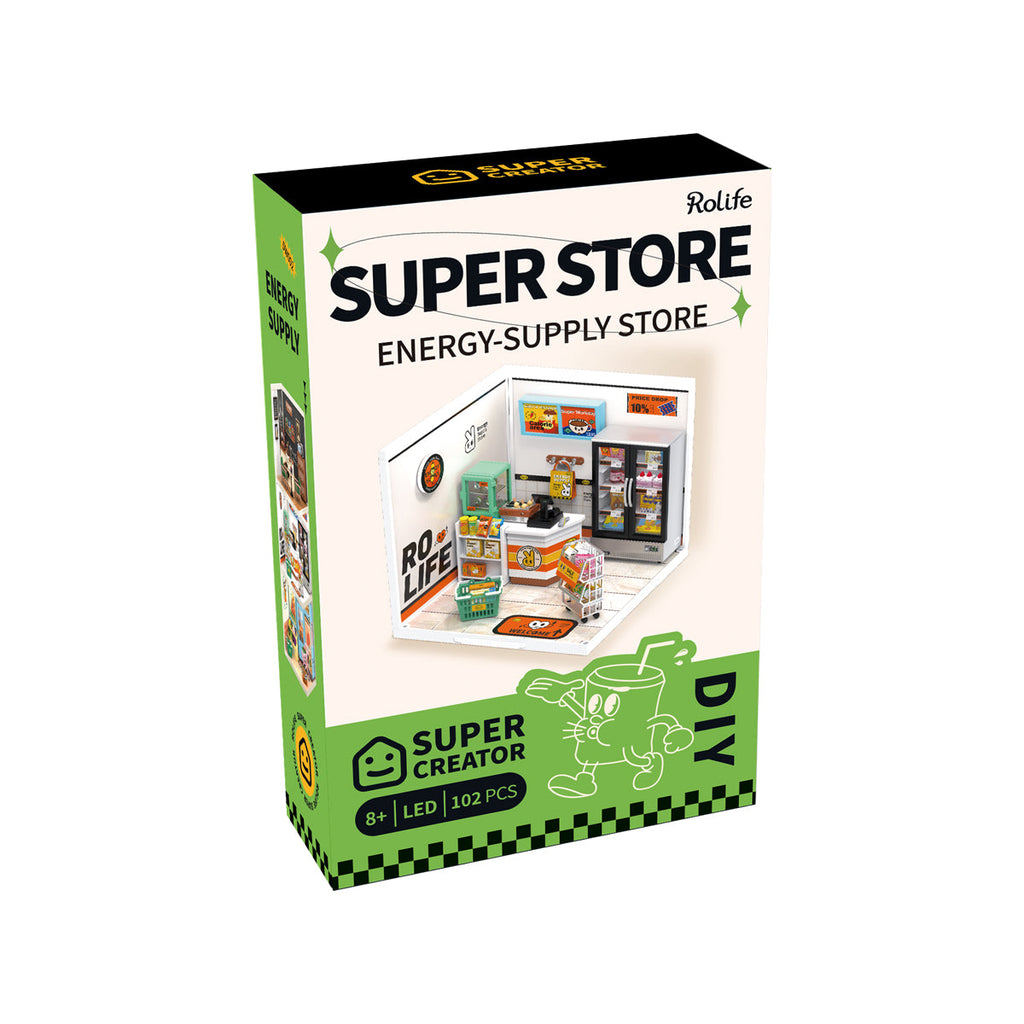 Rolife Energy Supply Store Super Creator Miniature House DW002