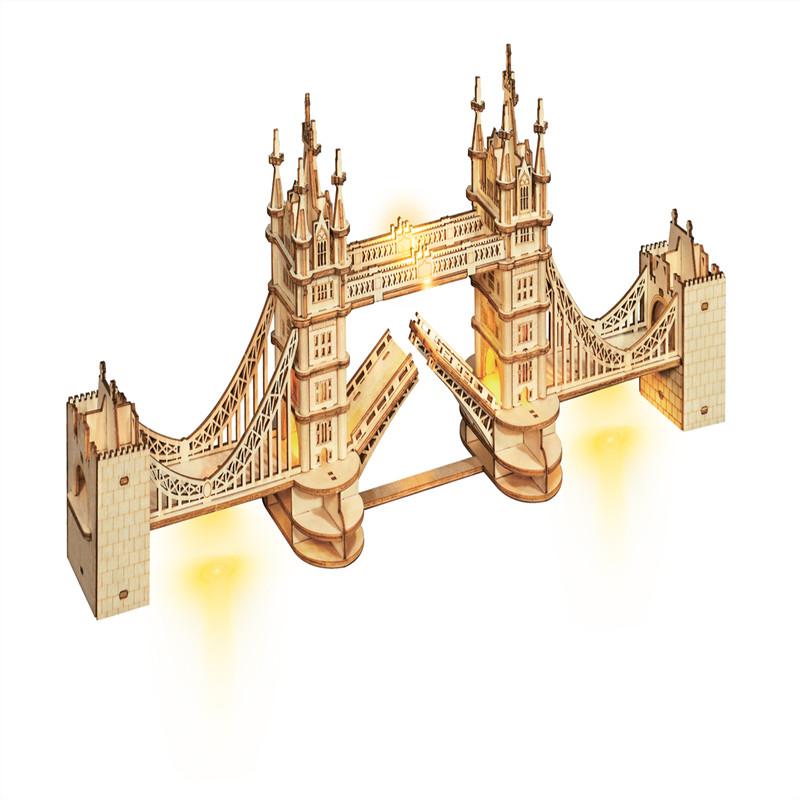 Rolife Modern 3D Wooden Puzzle - Tower Bridge Architecture TG412