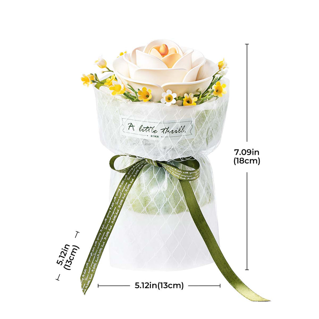 ROKR DIY 3D Puzzle Model - White Camellia  AF011