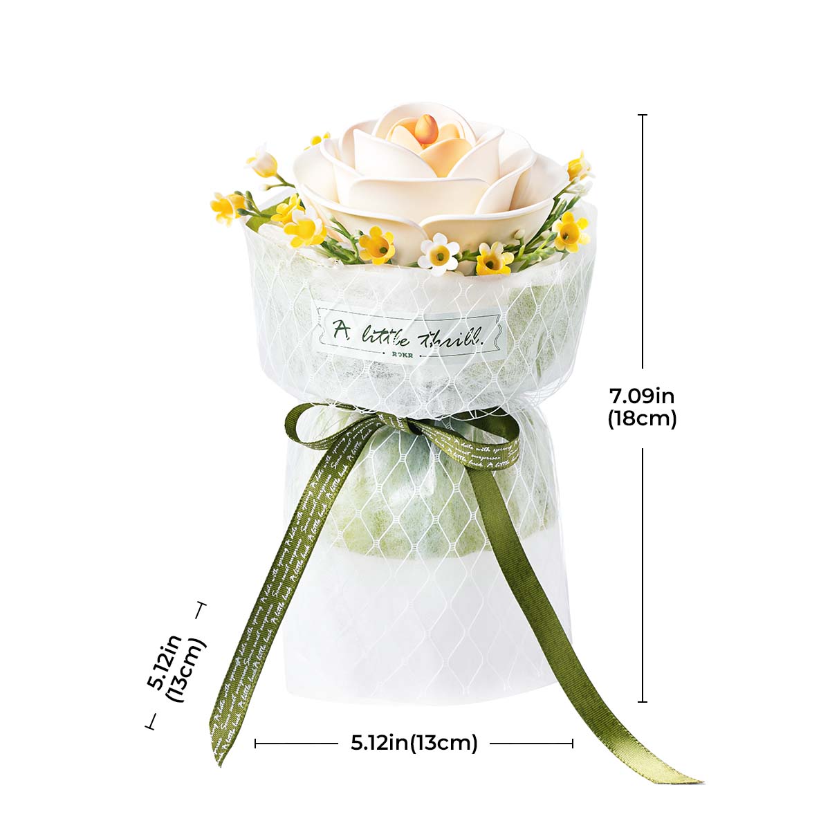ROKR DIY 3D Puzzle Model - White Camellia  AF011