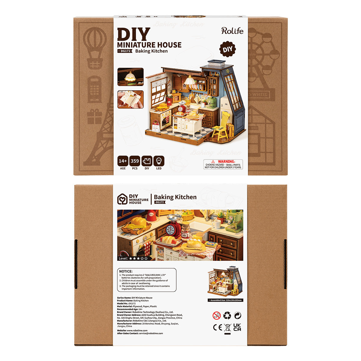 Rolife DIY Miniature House - Baking Kitchen DG172