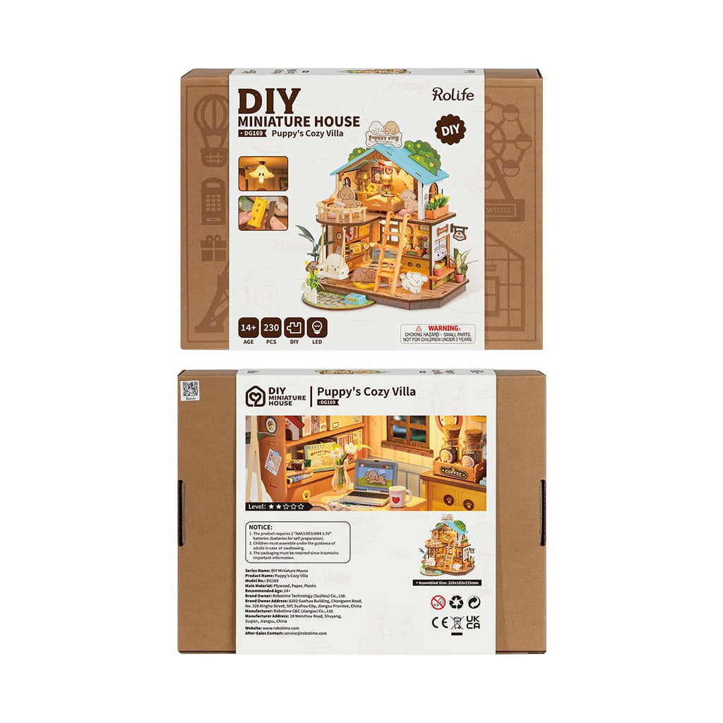 Rolife DIY Miniature House - Puppy's Cozy Villa DG169