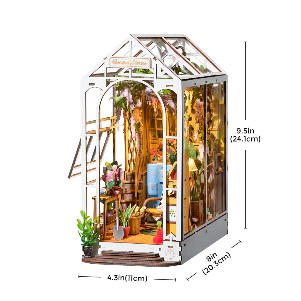 Rolife DIY Book Nook Kit - Holiday Garden House TGB06