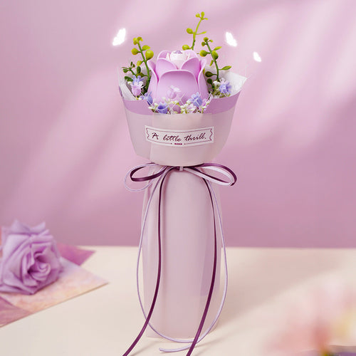 ROKR DIY Bouquet 3D Puzzle - Purple Rose AF021