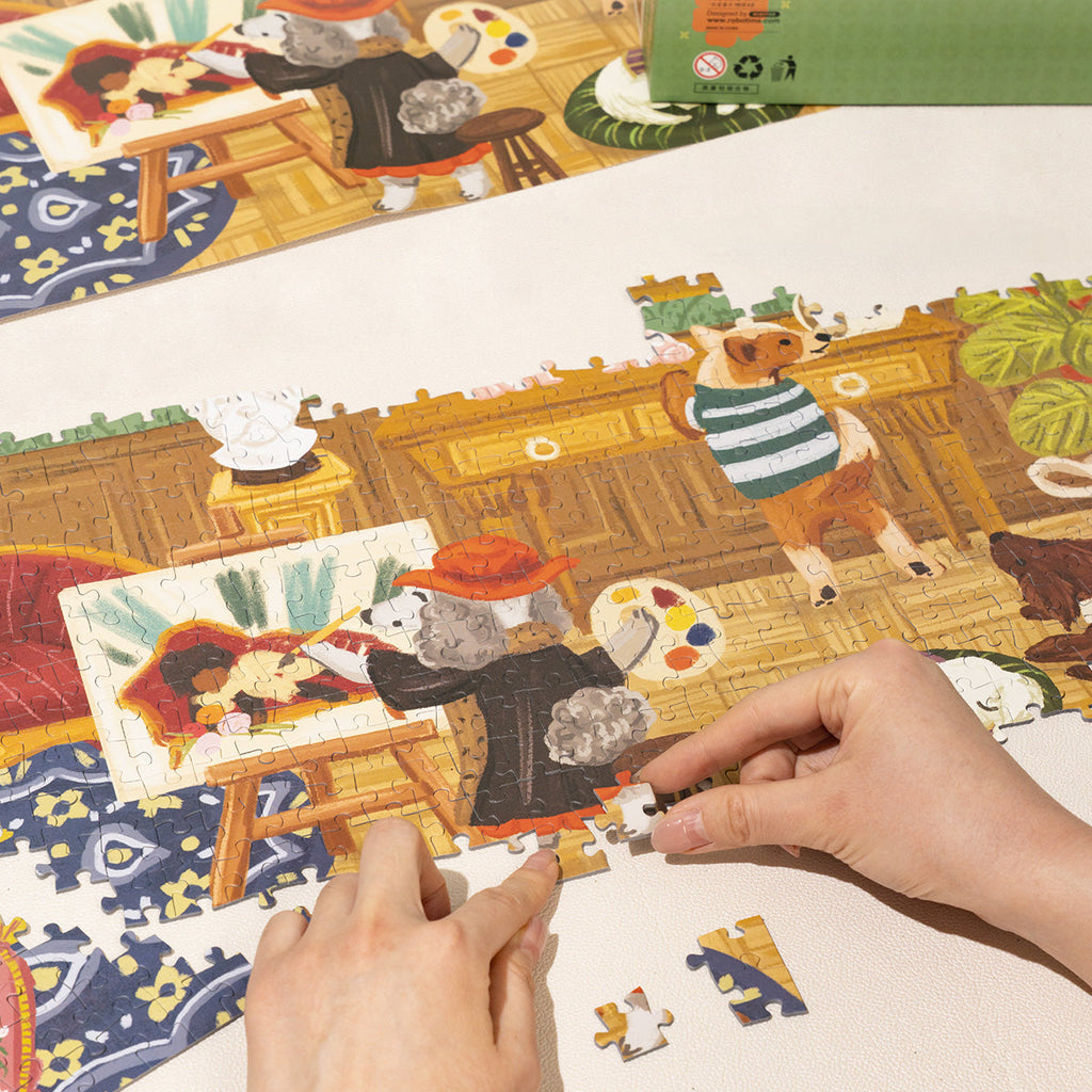 Rolife 1000 Piece Jigsaw Puzzle - Doggie Art Gallery  PT008