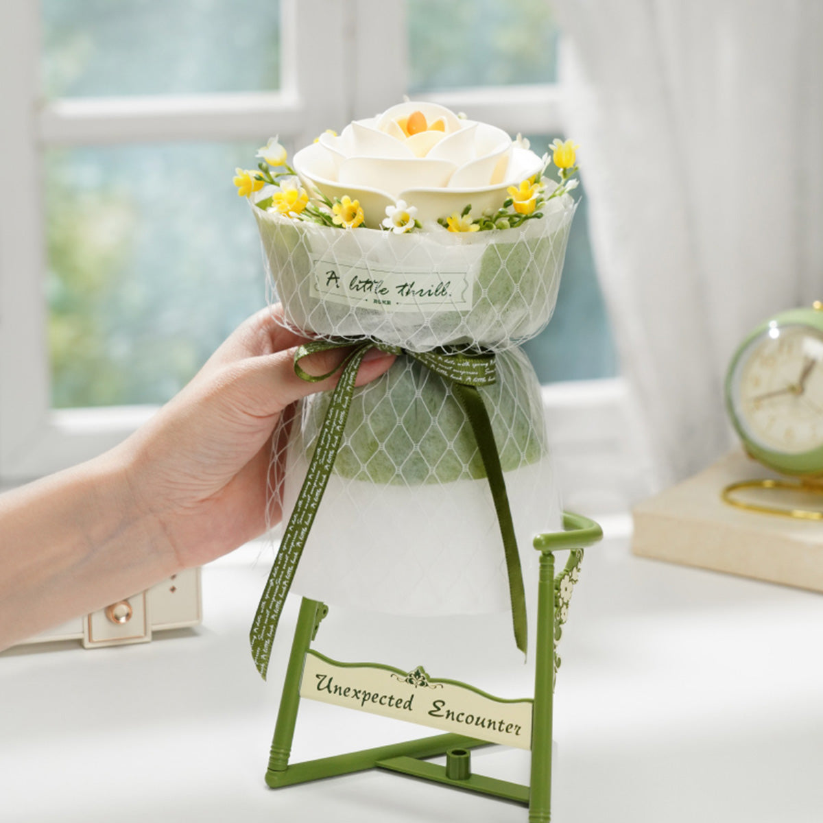 ROKR DIY 3D Puzzle Model - White Camellia  AF011