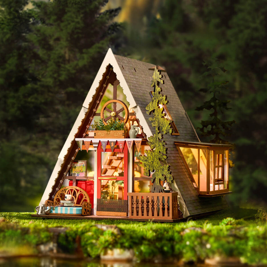Rolife DIY Miniature House - A-Frame Cabin  DG181
