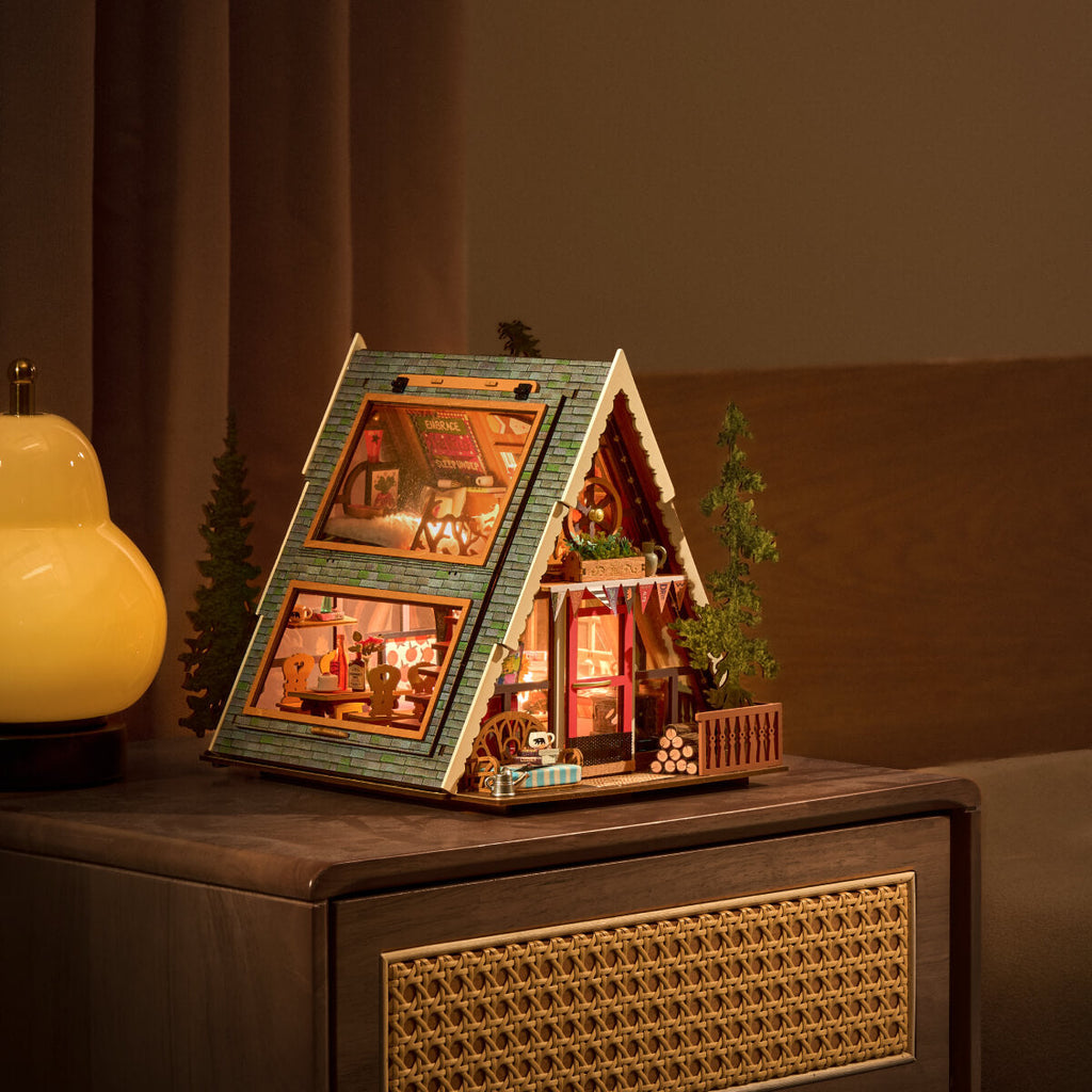 Rolife DIY Miniature House - A-Frame Cabin  DG181