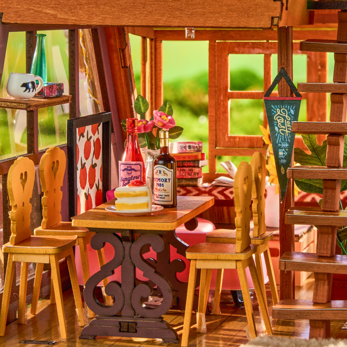 Rolife DIY Miniature House - A-Frame Cabin  DG181