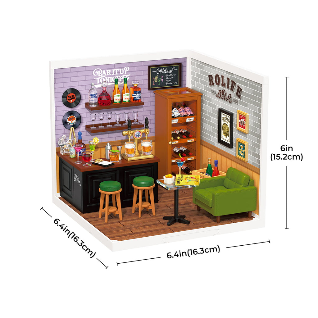 Rolife Leisurely Cheers Bar Super Creator Miniature House DW012