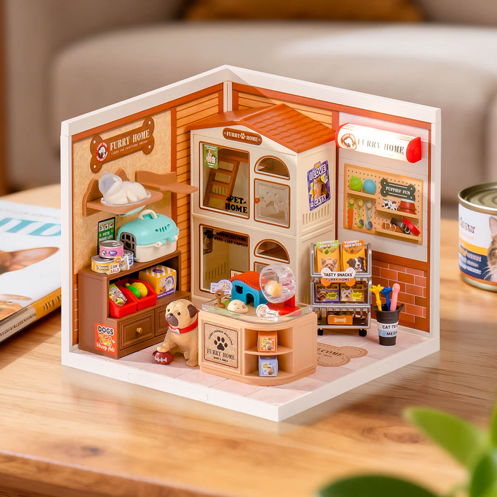 Rolife Furry Friends' Home Super Creator Miniature House DW027
