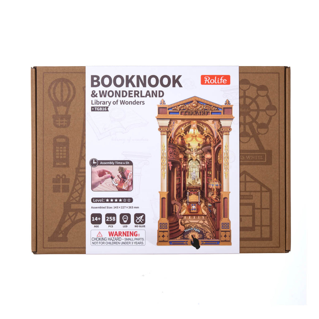 Rolife DIY Book Nook Kit - Library of Wonders TGB16
