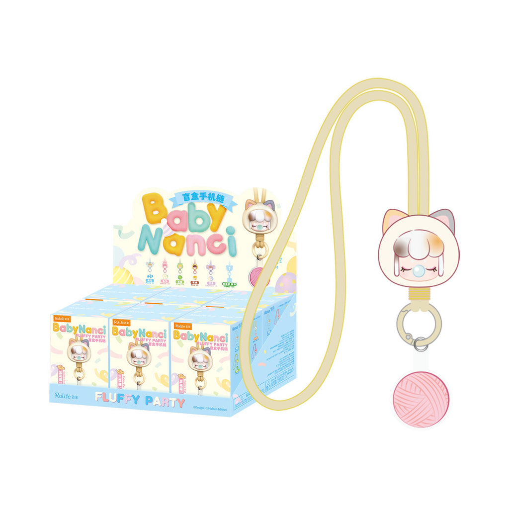 Rolife Phone Chain - Baby Nanci Fluffy Party Cell Phone Strap Blind Box PZC05