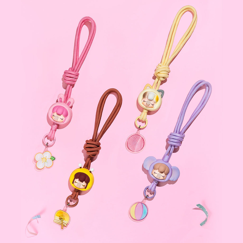 Rolife Phone Chain - Baby Nanci Fluffy Party Cell Phone Strap Blind Box PZC05