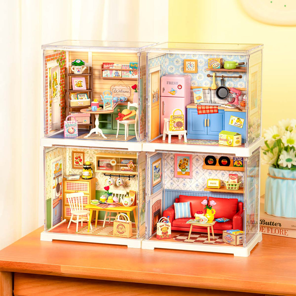 Rolife Homely Baking Kitchen Mini Super Creator DIY Miniature House DWS08B