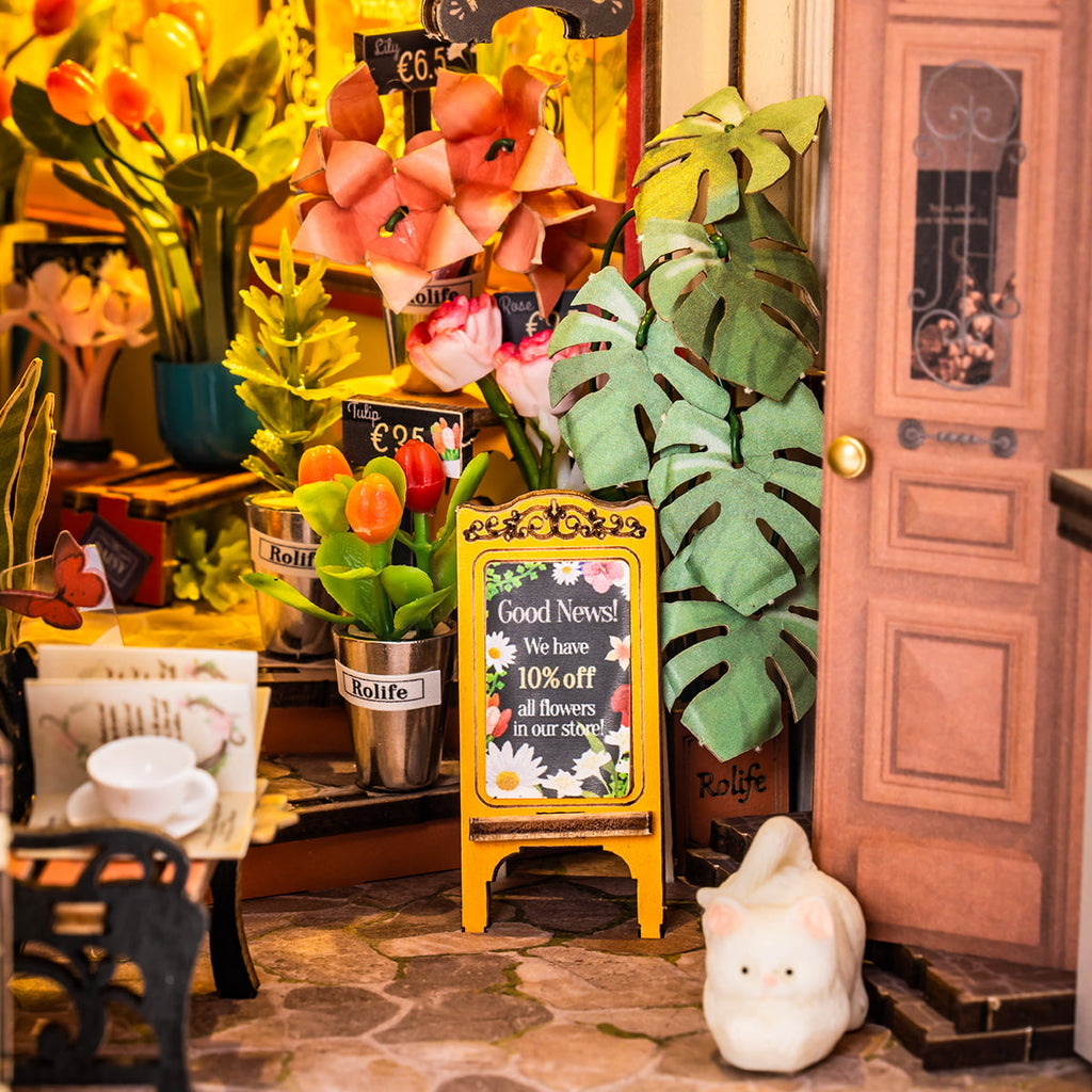 Rolife DIY Book Nook Kit - Floral Corner TGB09
