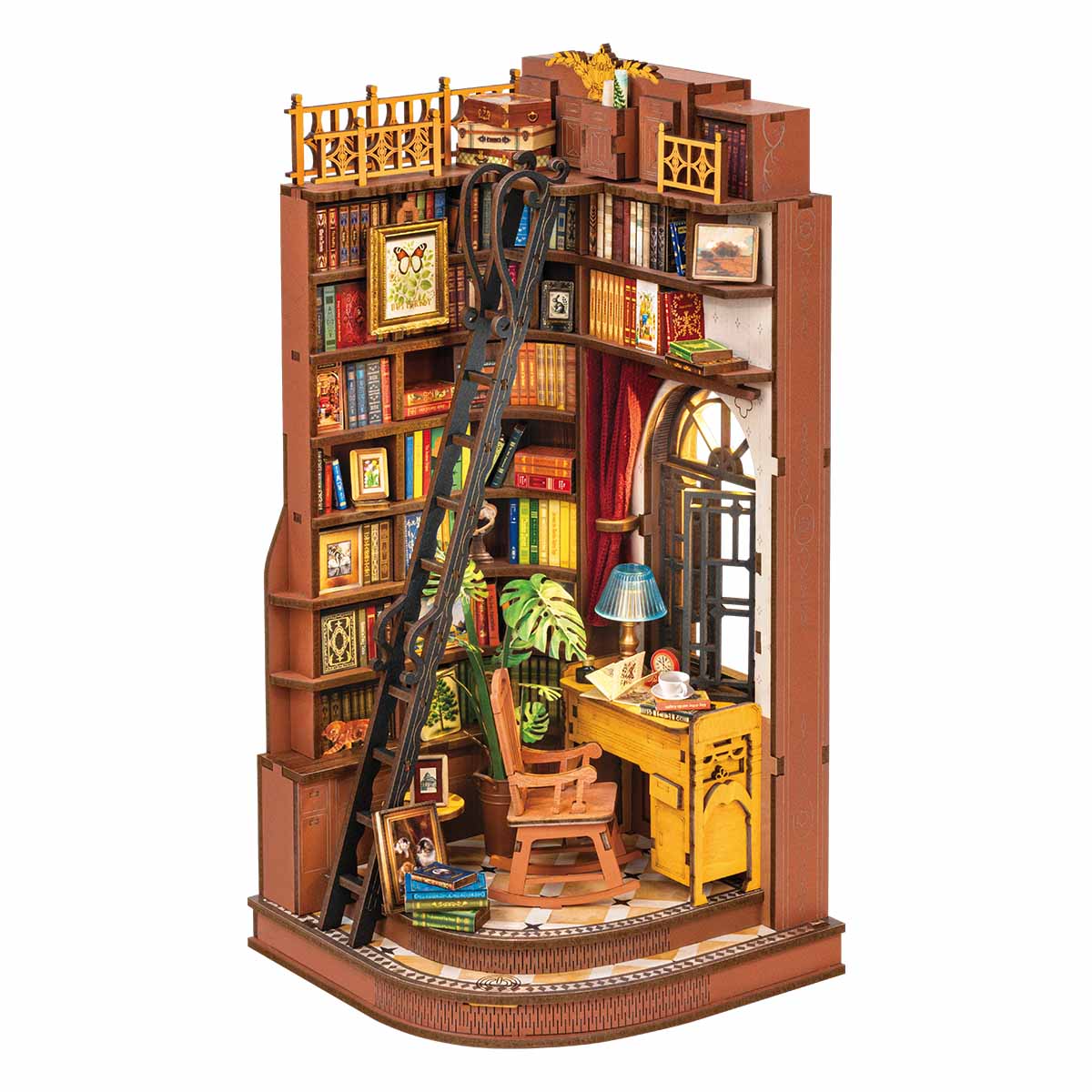 Rolife DIY Book Nook Kit - Silent Corner Study TGE02