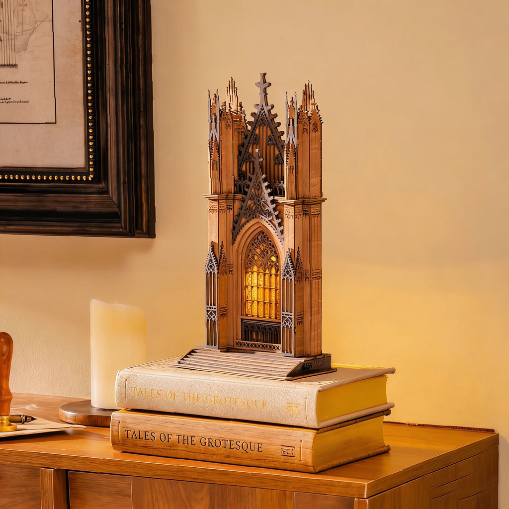 Rolife 3D Wooden Puzzle - Twin-Tower Cathedral TGA01