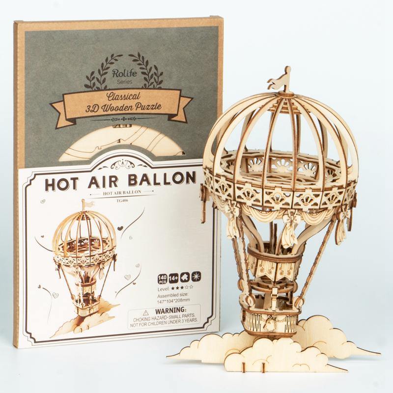 Rolife Modern 3D Wooden Puzzle - Hot Air Balloon TG406