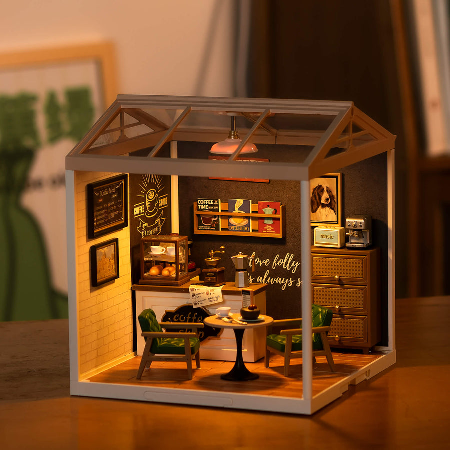 Rolife Daily Inspiration Cafe Super Creator Miniature House DW001B