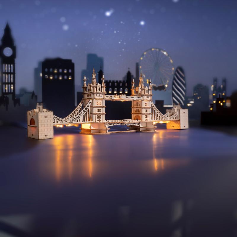 Rolife Modern 3D Wooden Puzzle - Tower Bridge Architecture TG412