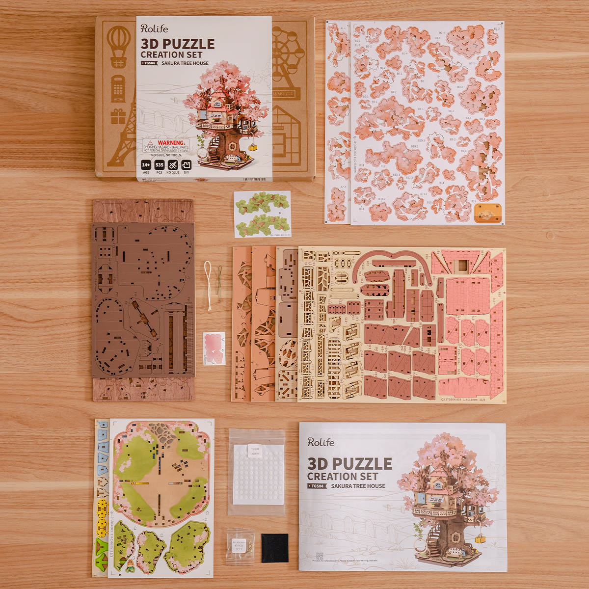 Rolife 3D Wooden Puzzle - Sakura Tree House  TGS04